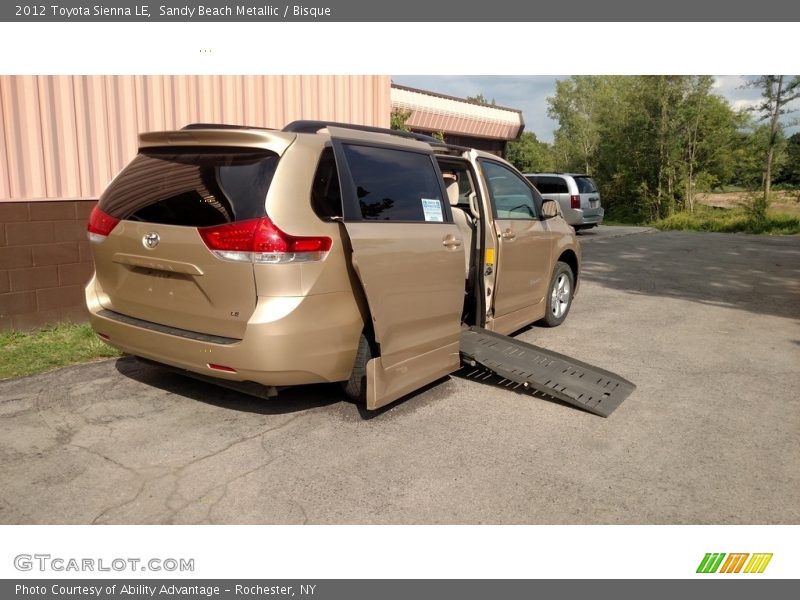 Sandy Beach Metallic / Bisque 2012 Toyota Sienna LE