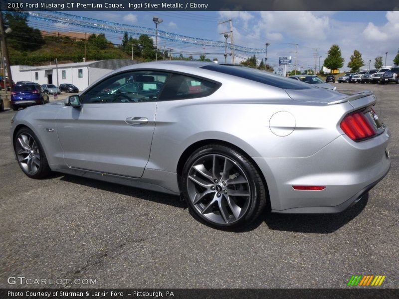 Ingot Silver Metallic / Ebony 2016 Ford Mustang GT Premium Coupe