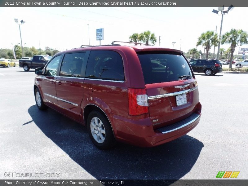 Deep Cherry Red Crystal Pearl / Black/Light Graystone 2012 Chrysler Town & Country Touring
