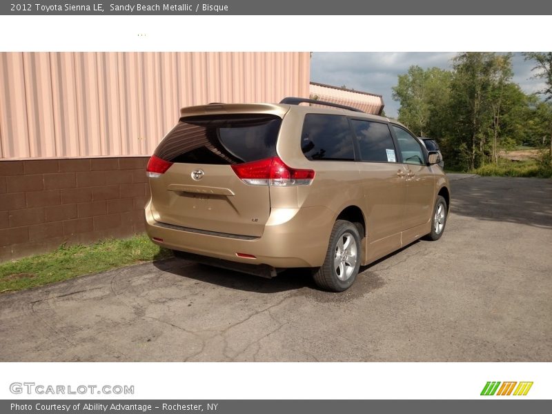 Sandy Beach Metallic / Bisque 2012 Toyota Sienna LE