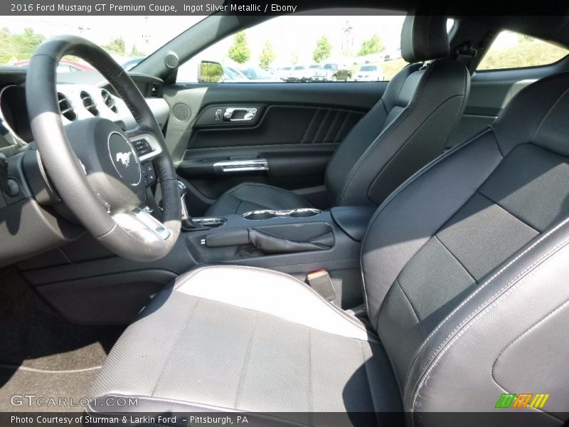 Ingot Silver Metallic / Ebony 2016 Ford Mustang GT Premium Coupe