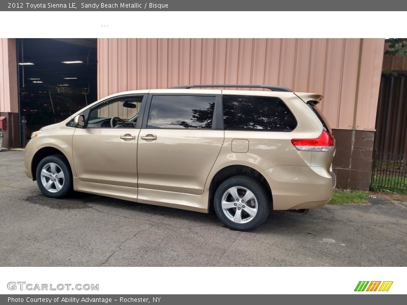 Sandy Beach Metallic / Bisque 2012 Toyota Sienna LE