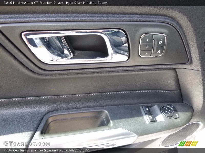 Ingot Silver Metallic / Ebony 2016 Ford Mustang GT Premium Coupe