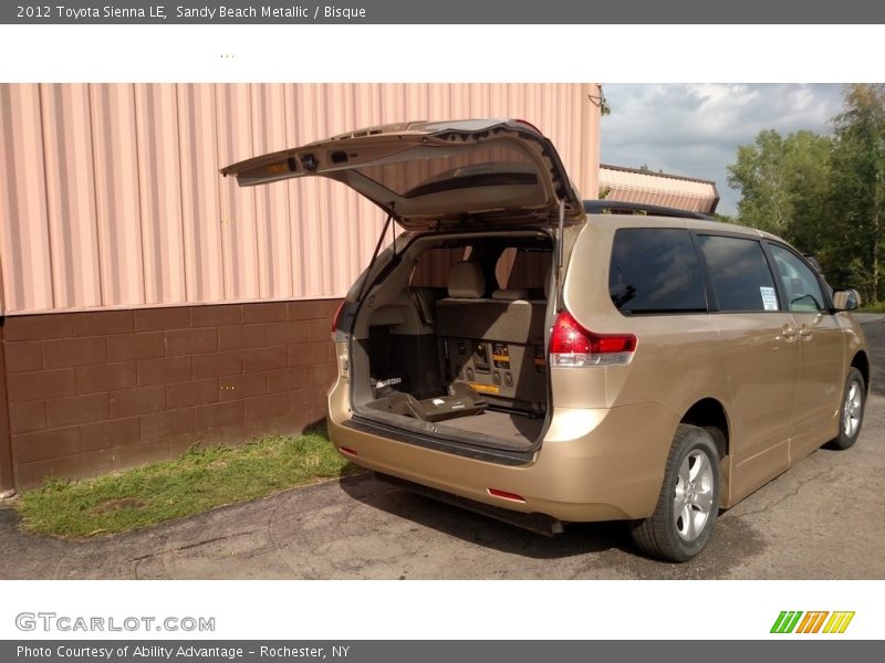 Sandy Beach Metallic / Bisque 2012 Toyota Sienna LE