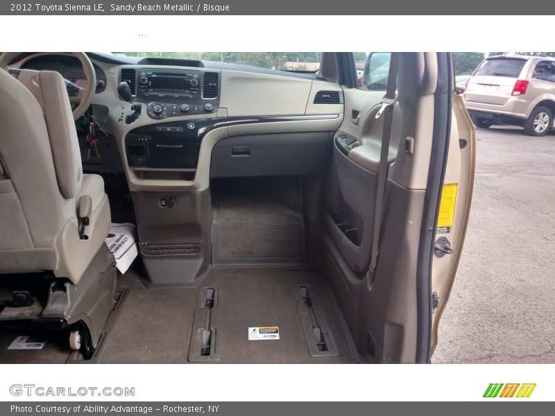 Sandy Beach Metallic / Bisque 2012 Toyota Sienna LE