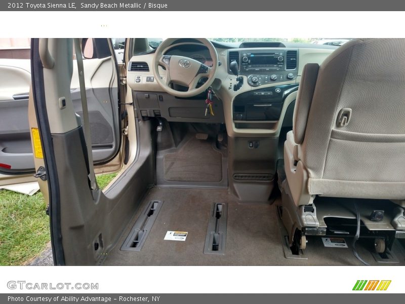 Sandy Beach Metallic / Bisque 2012 Toyota Sienna LE