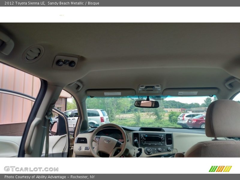 Sandy Beach Metallic / Bisque 2012 Toyota Sienna LE