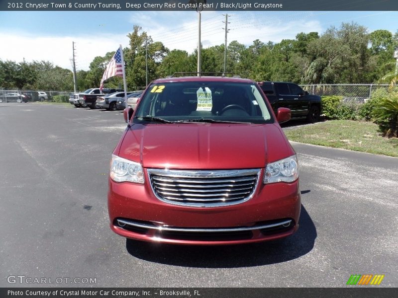 Deep Cherry Red Crystal Pearl / Black/Light Graystone 2012 Chrysler Town & Country Touring