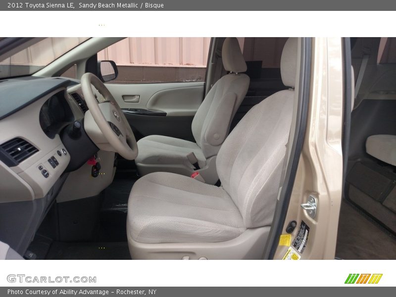 Sandy Beach Metallic / Bisque 2012 Toyota Sienna LE
