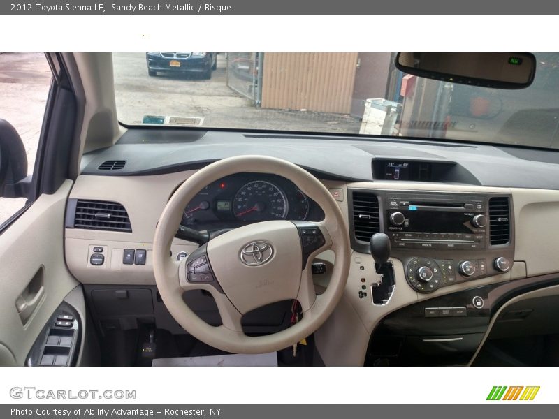 Sandy Beach Metallic / Bisque 2012 Toyota Sienna LE