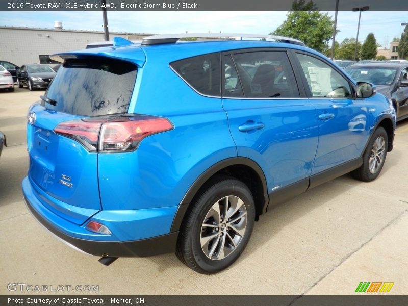 Electric Storm Blue / Black 2016 Toyota RAV4 XLE Hybrid AWD