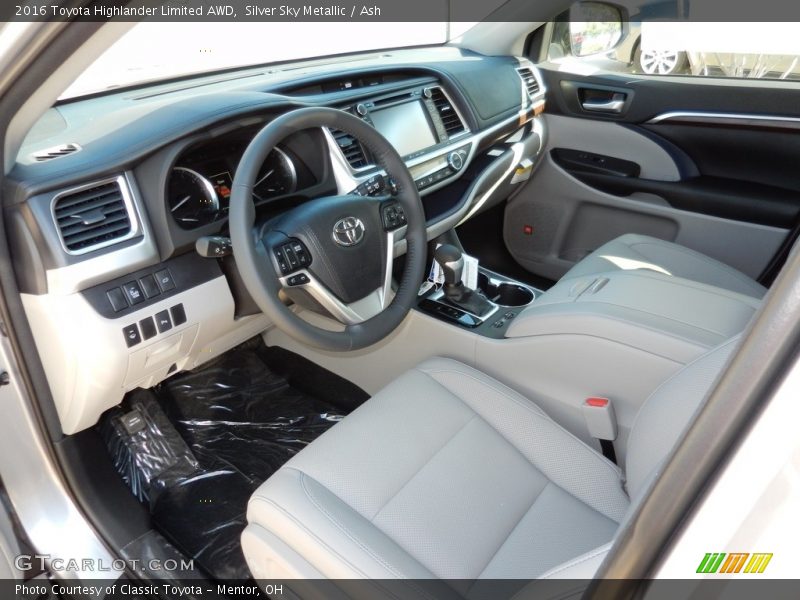 Silver Sky Metallic / Ash 2016 Toyota Highlander Limited AWD
