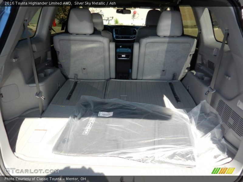 Silver Sky Metallic / Ash 2016 Toyota Highlander Limited AWD