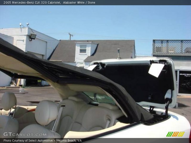 Alabaster White / Stone 2005 Mercedes-Benz CLK 320 Cabriolet