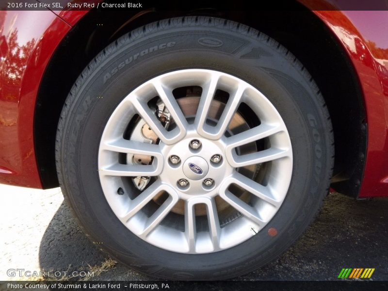 Ruby Red / Charcoal Black 2016 Ford Flex SEL