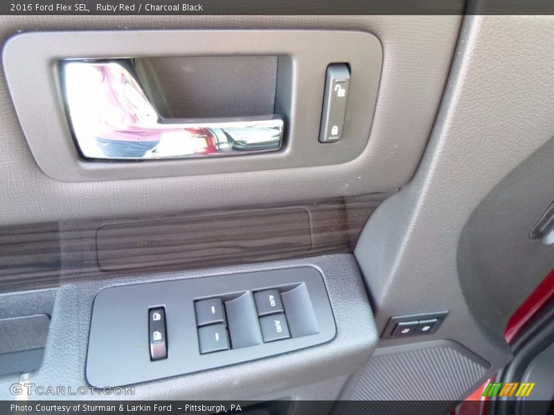 Ruby Red / Charcoal Black 2016 Ford Flex SEL