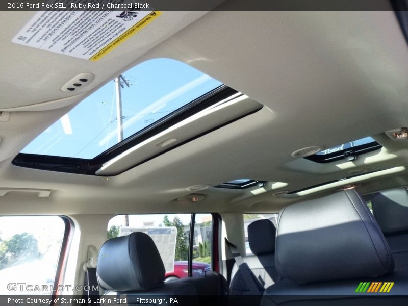 Ruby Red / Charcoal Black 2016 Ford Flex SEL