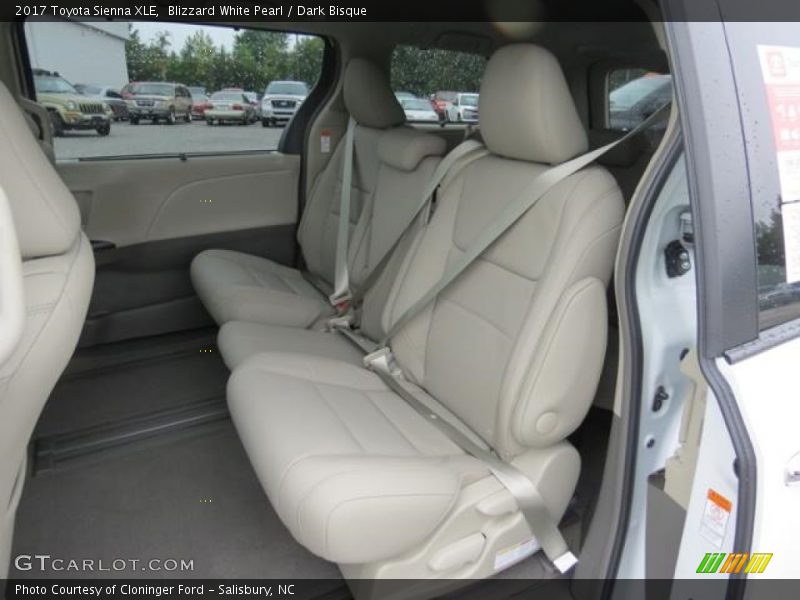 Rear Seat of 2017 Sienna XLE