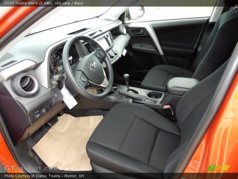 Hot Lava / Black 2016 Toyota RAV4 LE AWD