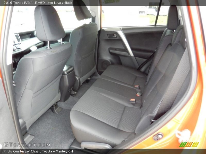 Hot Lava / Black 2016 Toyota RAV4 LE AWD