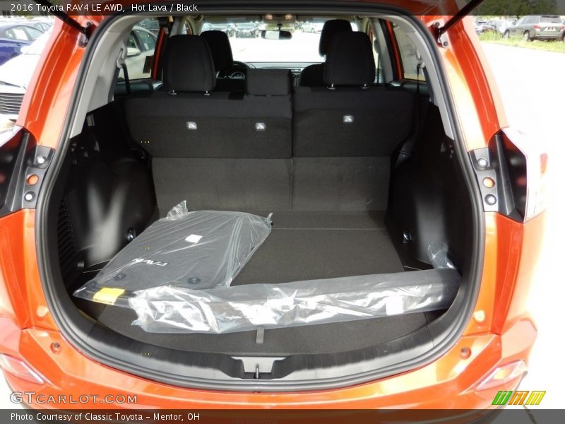 Hot Lava / Black 2016 Toyota RAV4 LE AWD