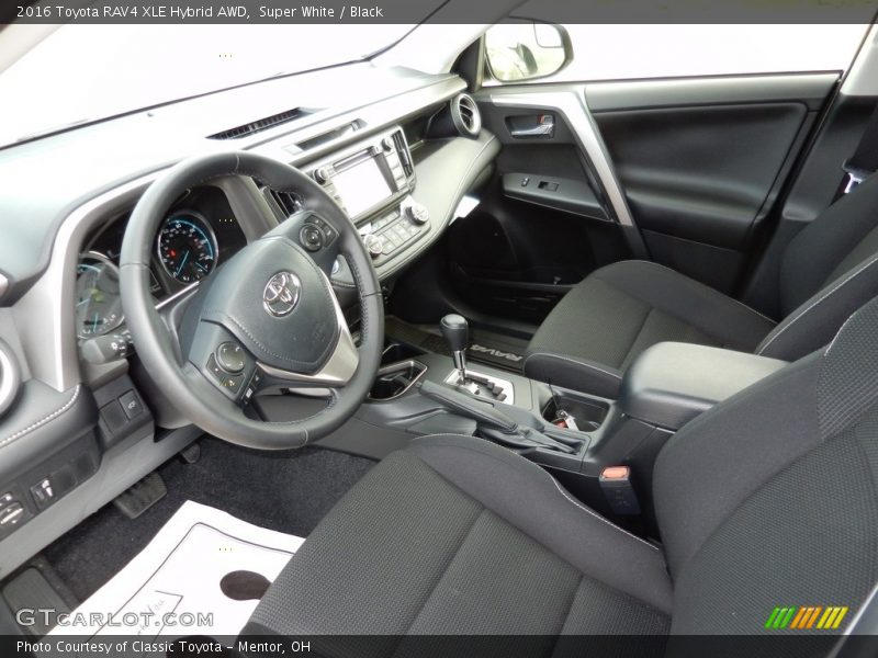  2016 RAV4 XLE Hybrid AWD Black Interior