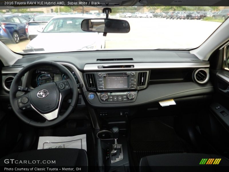 Dashboard of 2016 RAV4 XLE Hybrid AWD