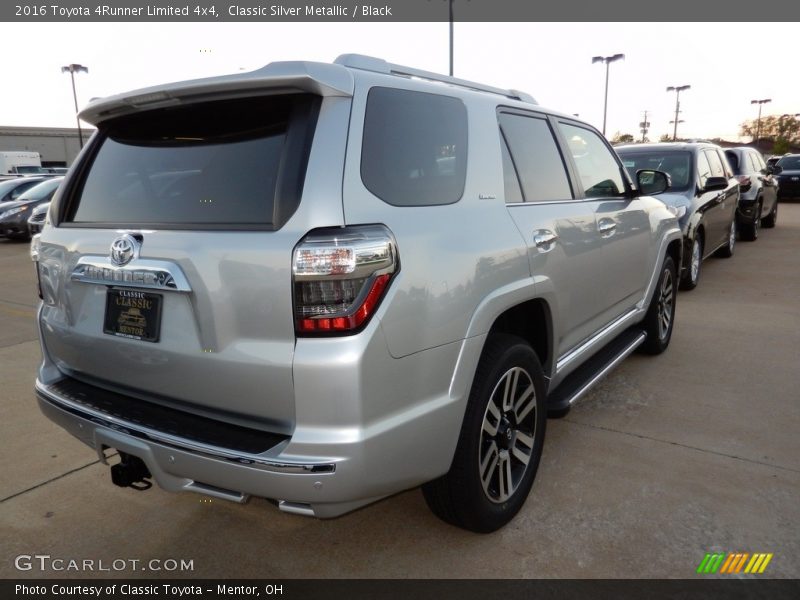 Classic Silver Metallic / Black 2016 Toyota 4Runner Limited 4x4