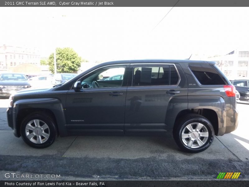 Cyber Gray Metallic / Jet Black 2011 GMC Terrain SLE AWD
