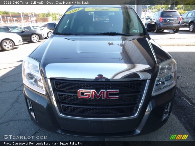Cyber Gray Metallic / Jet Black 2011 GMC Terrain SLE AWD