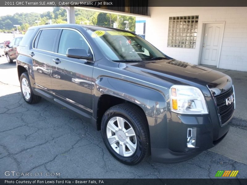 Cyber Gray Metallic / Jet Black 2011 GMC Terrain SLE AWD