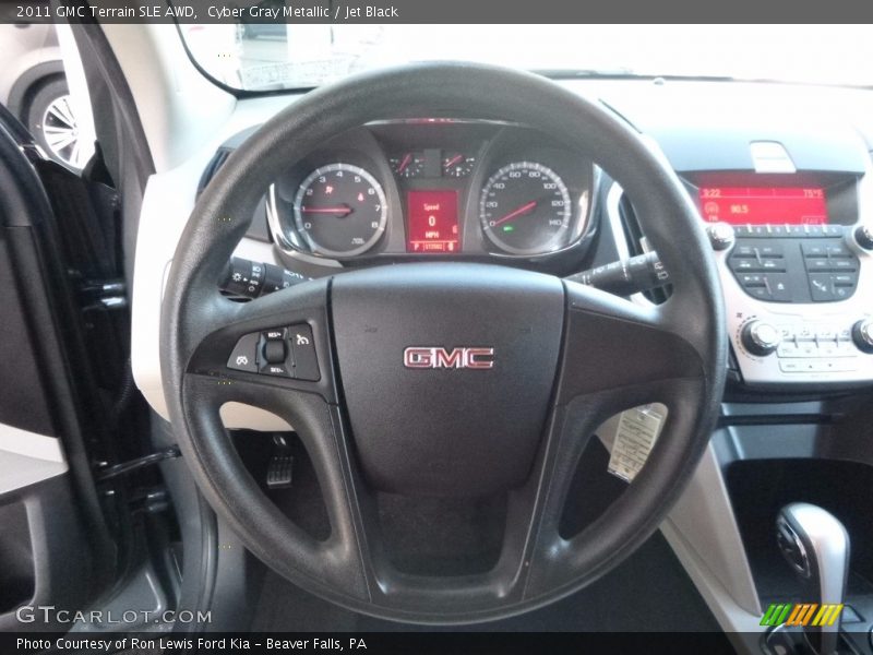 Cyber Gray Metallic / Jet Black 2011 GMC Terrain SLE AWD