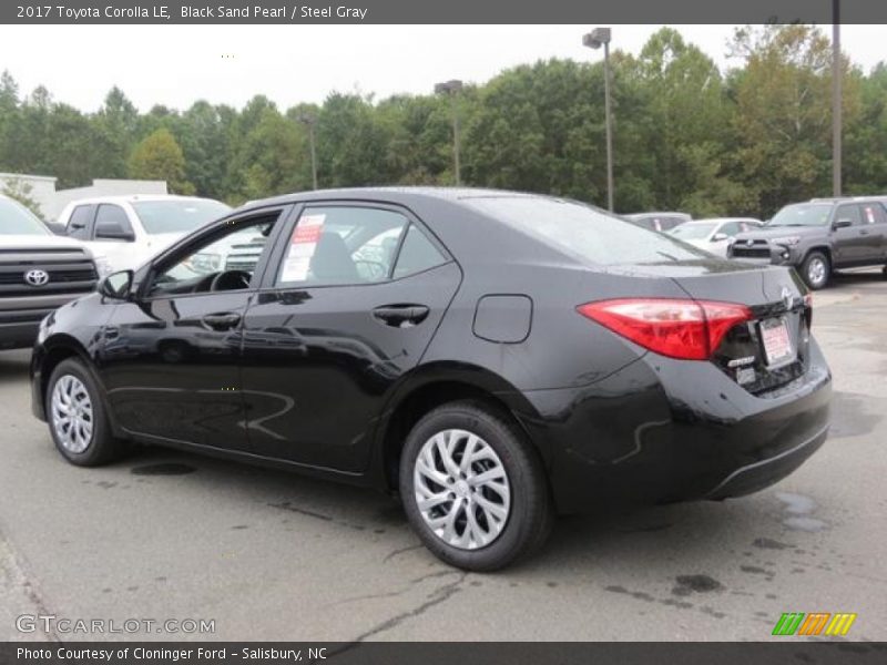 Black Sand Pearl / Steel Gray 2017 Toyota Corolla LE