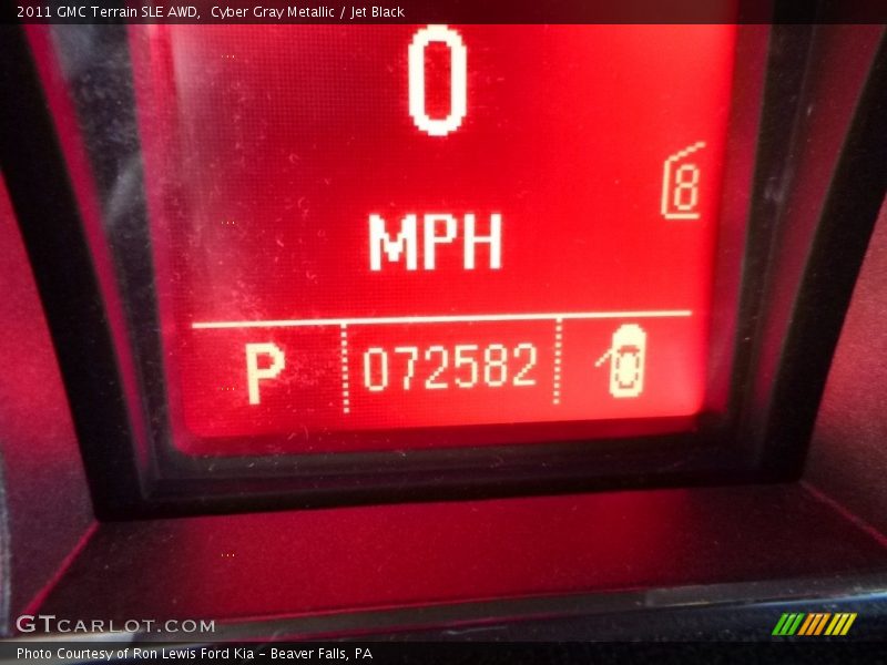Cyber Gray Metallic / Jet Black 2011 GMC Terrain SLE AWD