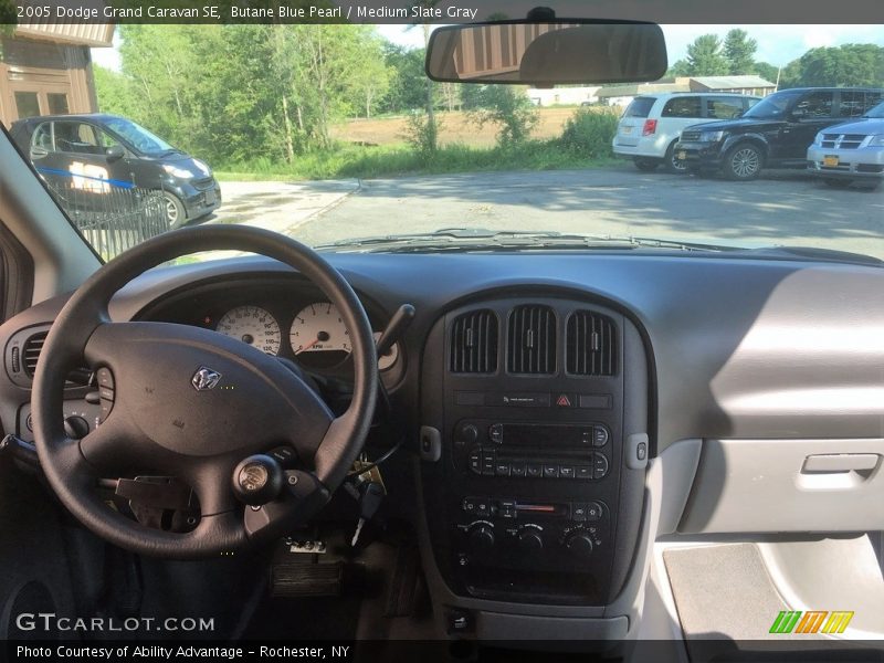 Butane Blue Pearl / Medium Slate Gray 2005 Dodge Grand Caravan SE