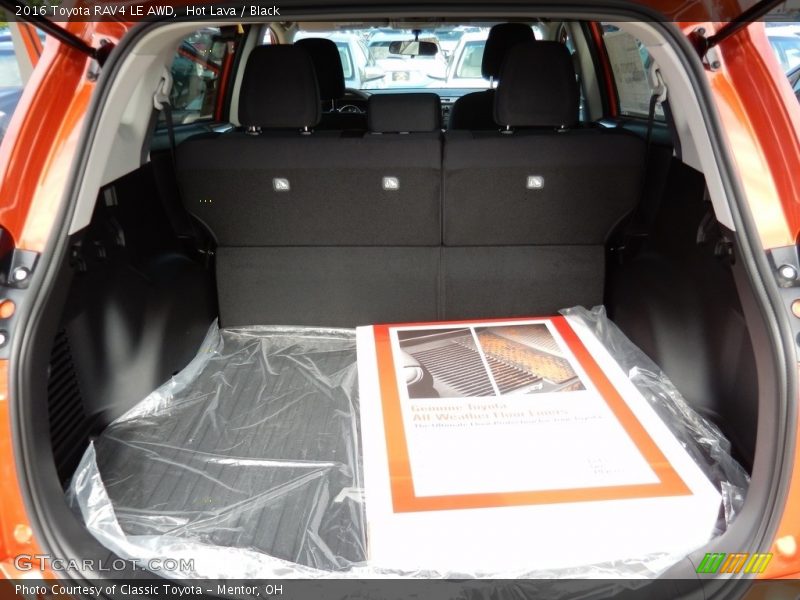 Hot Lava / Black 2016 Toyota RAV4 LE AWD