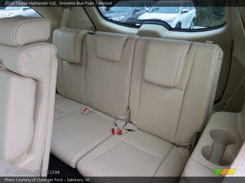 Rear Seat of 2016 Highlander XLE