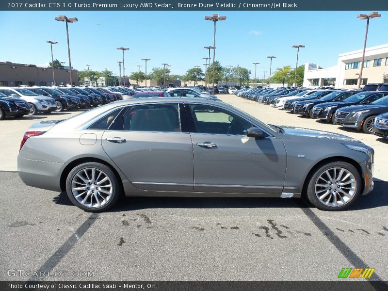 Bronze Dune Metallic / Cinnamon/Jet Black 2017 Cadillac CT6 3.0 Turbo Premium Luxury AWD Sedan