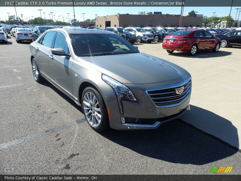 Bronze Dune Metallic / Cinnamon/Jet Black 2017 Cadillac CT6 3.0 Turbo Premium Luxury AWD Sedan