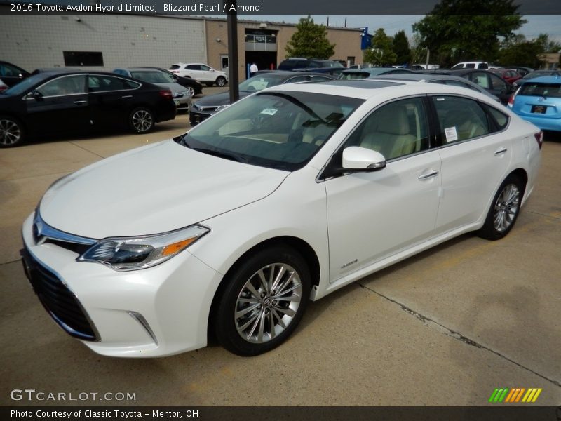 Blizzard Pearl / Almond 2016 Toyota Avalon Hybrid Limited