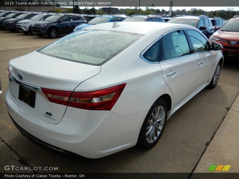 Blizzard Pearl / Almond 2016 Toyota Avalon Hybrid Limited