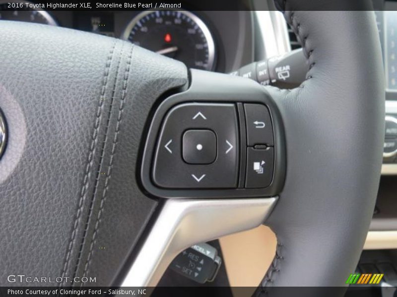 Shoreline Blue Pearl / Almond 2016 Toyota Highlander XLE