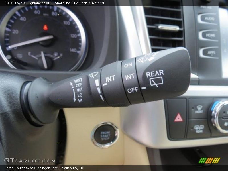 Shoreline Blue Pearl / Almond 2016 Toyota Highlander XLE