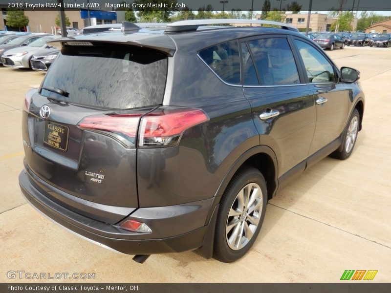 Magnetic Gray Metallic / Ash 2016 Toyota RAV4 Limited AWD