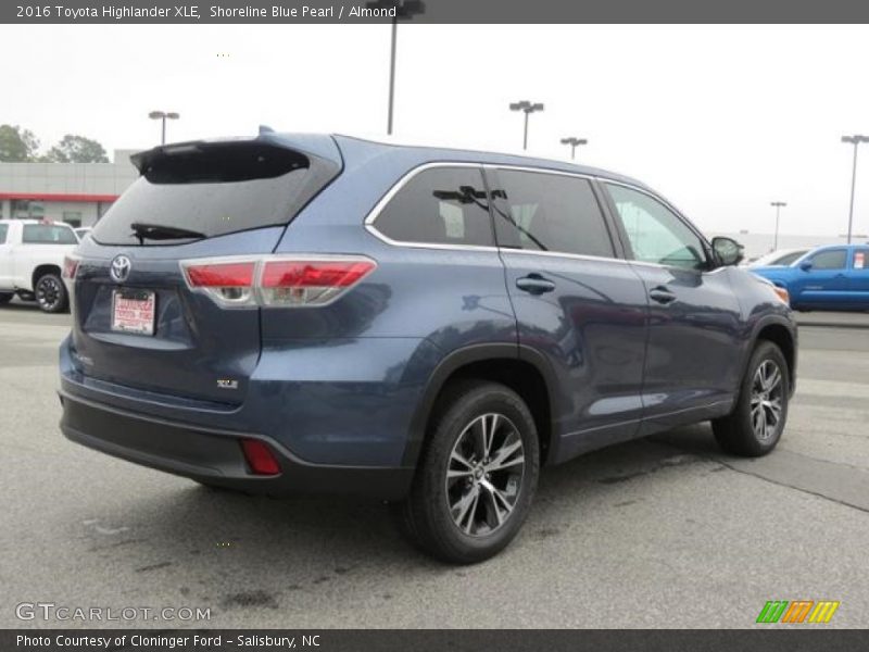 Shoreline Blue Pearl / Almond 2016 Toyota Highlander XLE