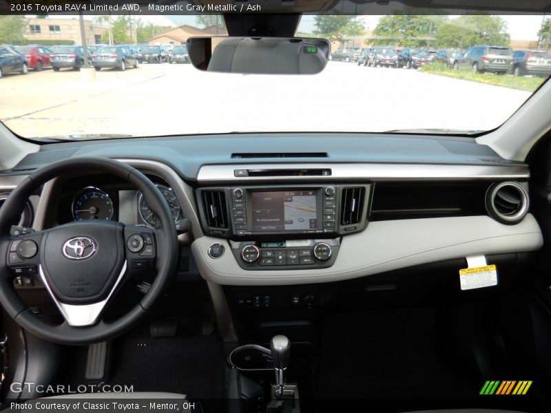 Magnetic Gray Metallic / Ash 2016 Toyota RAV4 Limited AWD
