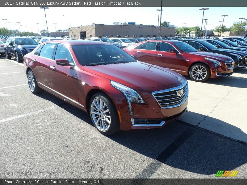 Red Passion Tintcoat / Jet Black 2017 Cadillac CT6 3.6 Luxury AWD Sedan