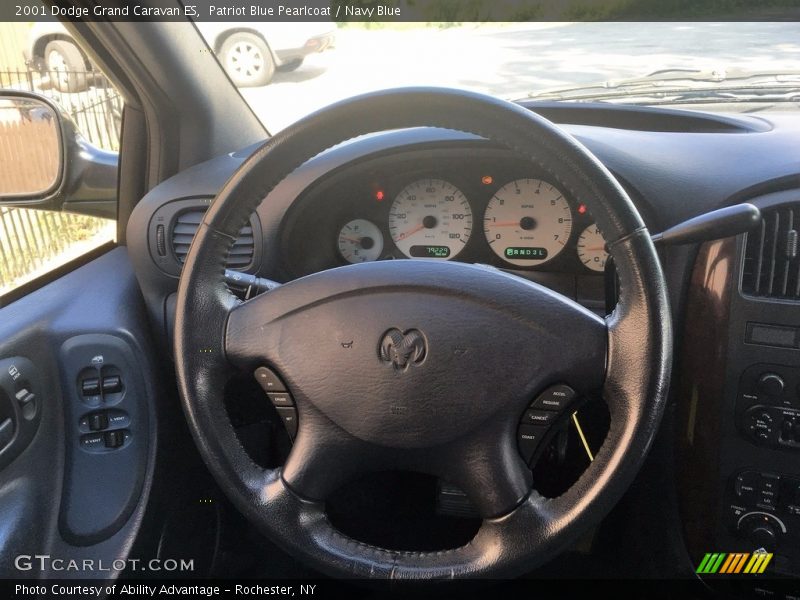 Patriot Blue Pearlcoat / Navy Blue 2001 Dodge Grand Caravan ES