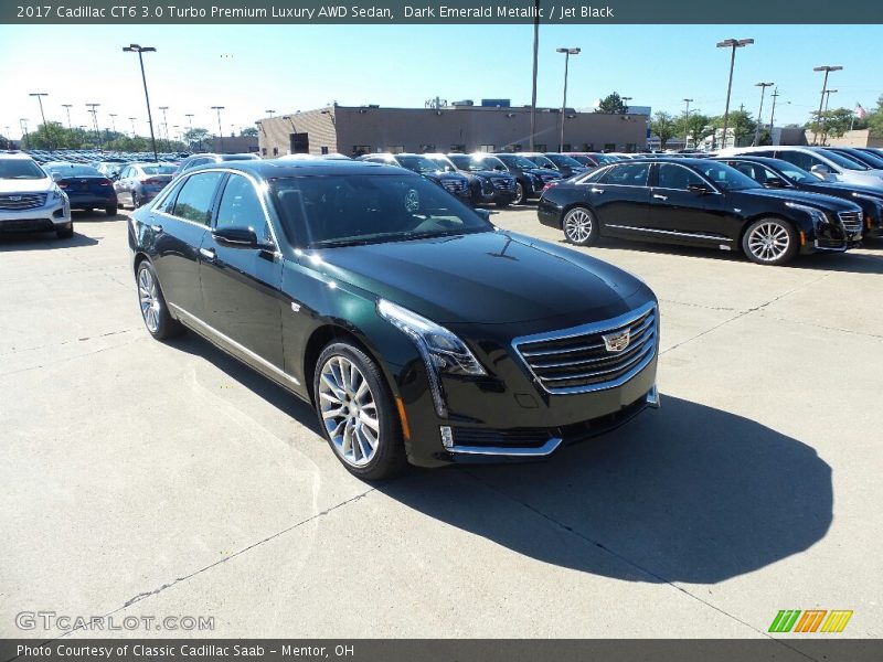 Dark Emerald Metallic / Jet Black 2017 Cadillac CT6 3.0 Turbo Premium Luxury AWD Sedan