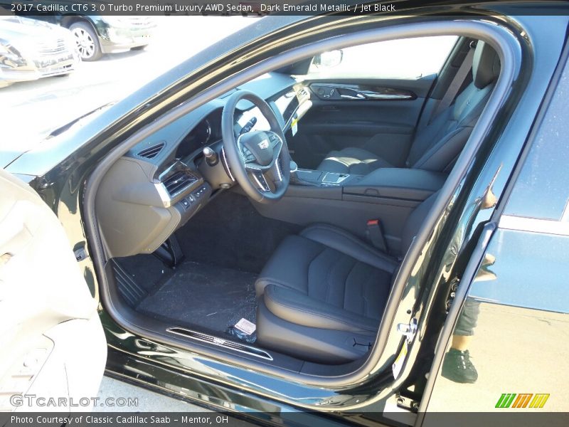 Dark Emerald Metallic / Jet Black 2017 Cadillac CT6 3.0 Turbo Premium Luxury AWD Sedan